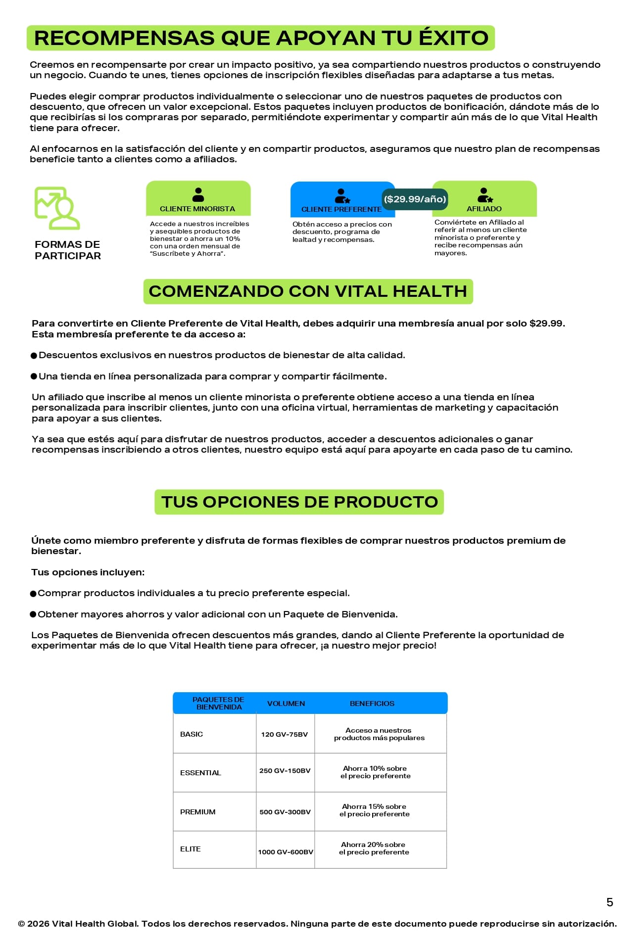 Plan de Recompensas Página 5