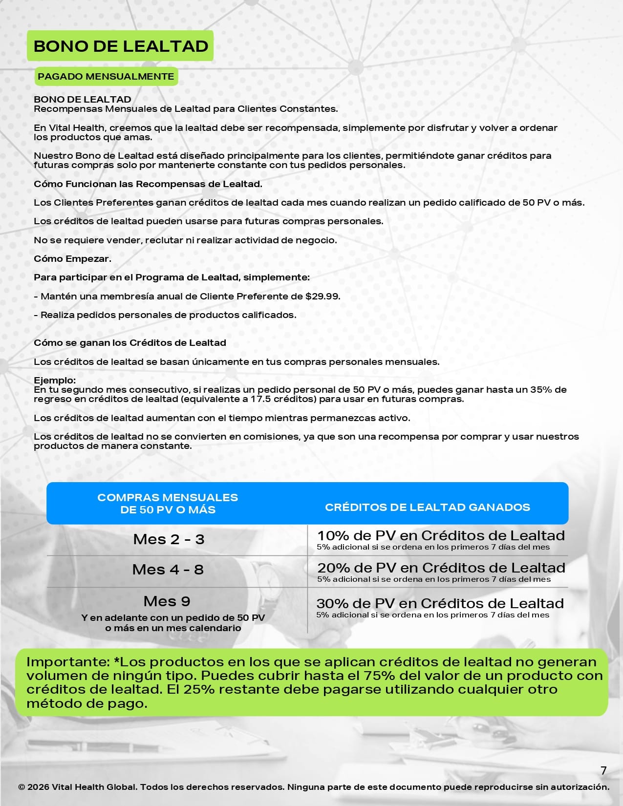 Plan de Recompensas Página 7