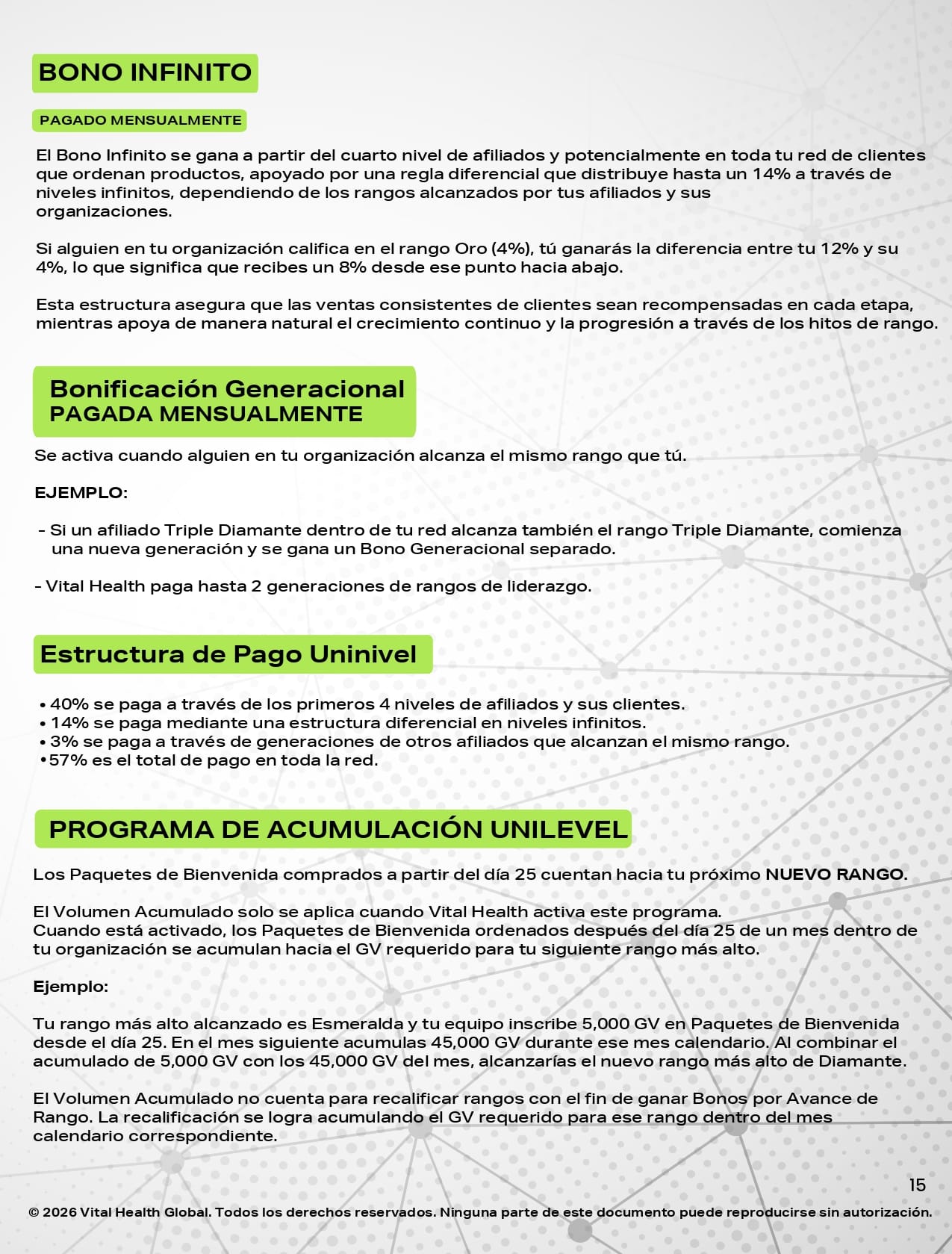 Plan de Recompensas Página 15